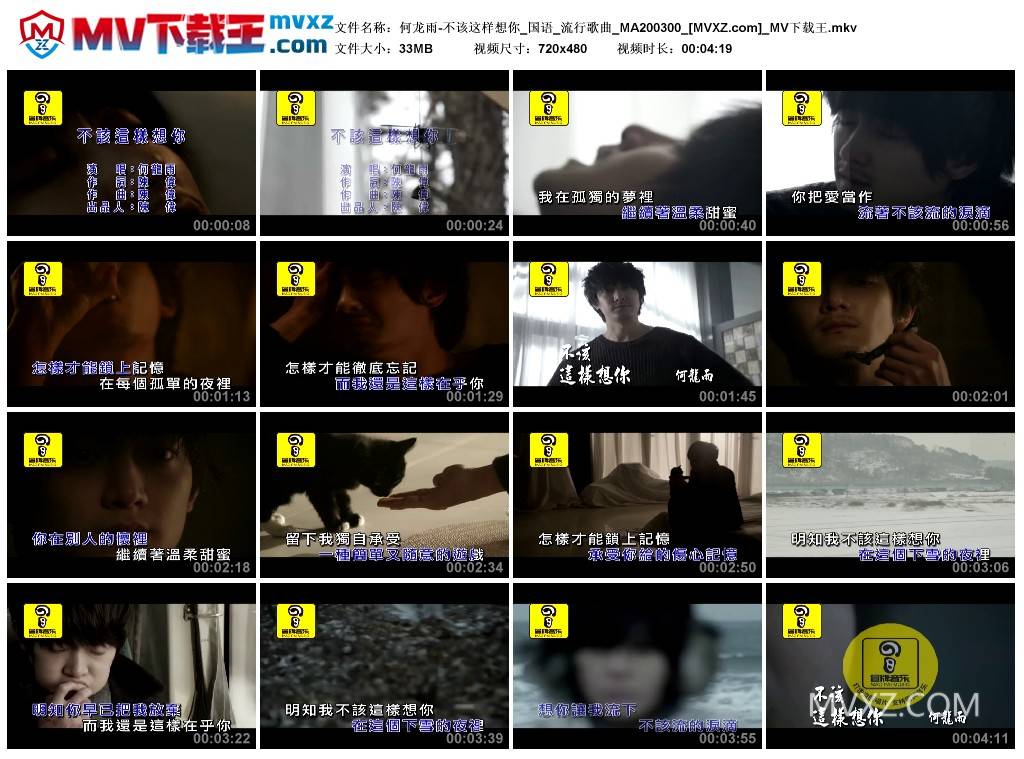 何龙雨-不该这样想你_国语_流行歌曲_MA200300